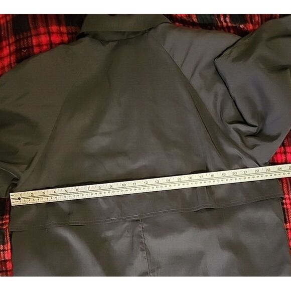 Vintage Jones New York‎ Wool Long Coat Petite XL Peacoat Black with Red Lining - Picture 14 of 15